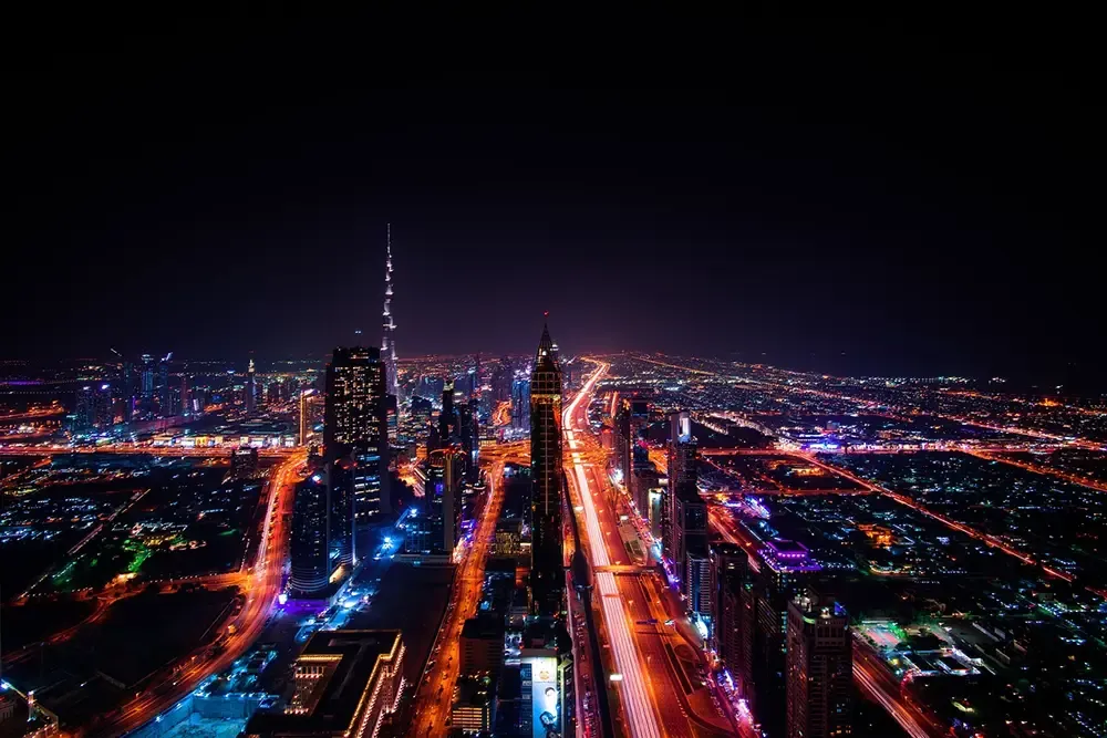 UAE nightime