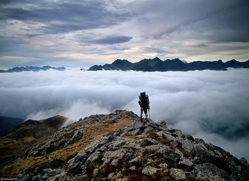 Above the clouds and living in a world apart - italian alps - October 1997&nbsp;©&nbsp; Andrew Terrill