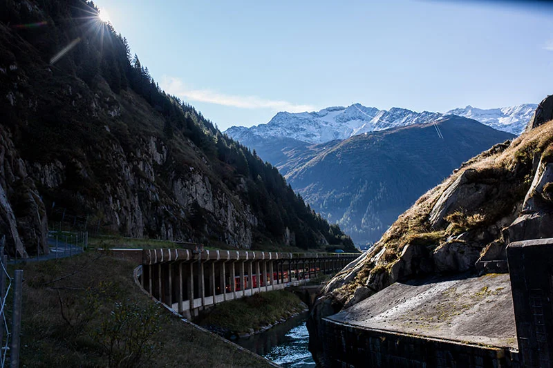 Switzerland looking more dramatic above the Schöllenen Gorge
