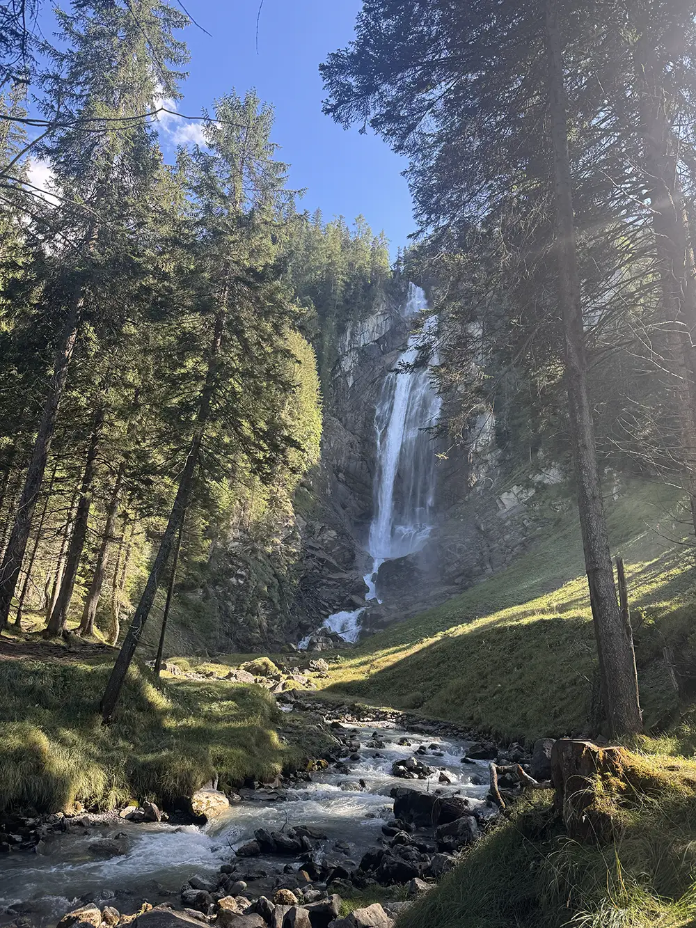 Katy at Wildstrubel Waterfall