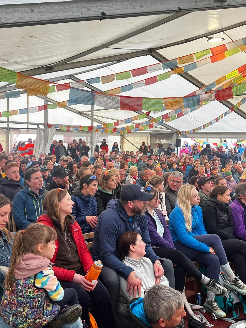 A big audience for a Keswick Mountain Festival speaker