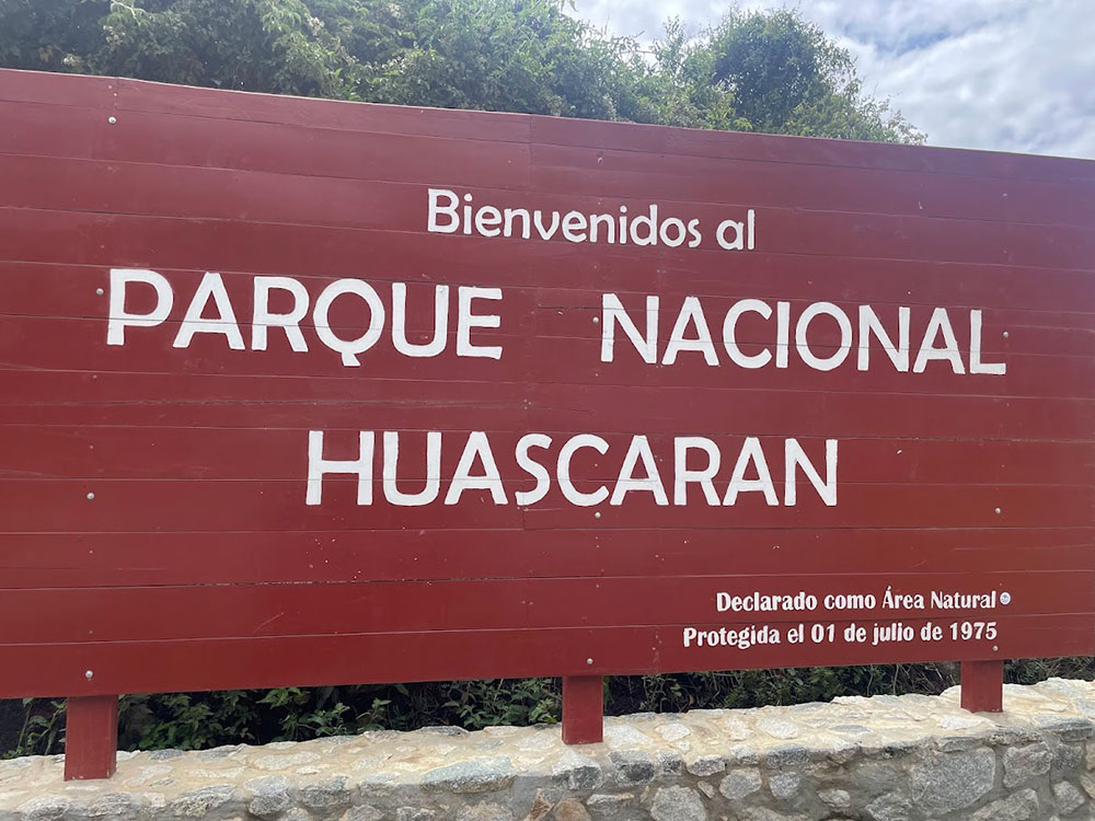 Huascaran NP Sign