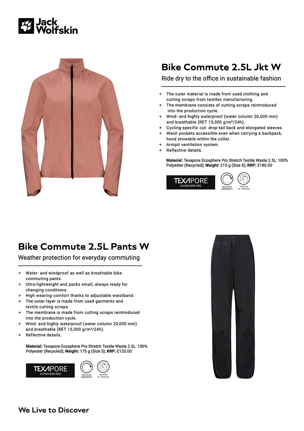 Jack Wolfskin fibre to fibre products 2