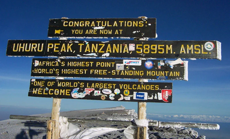 Kilimanjaro Sign