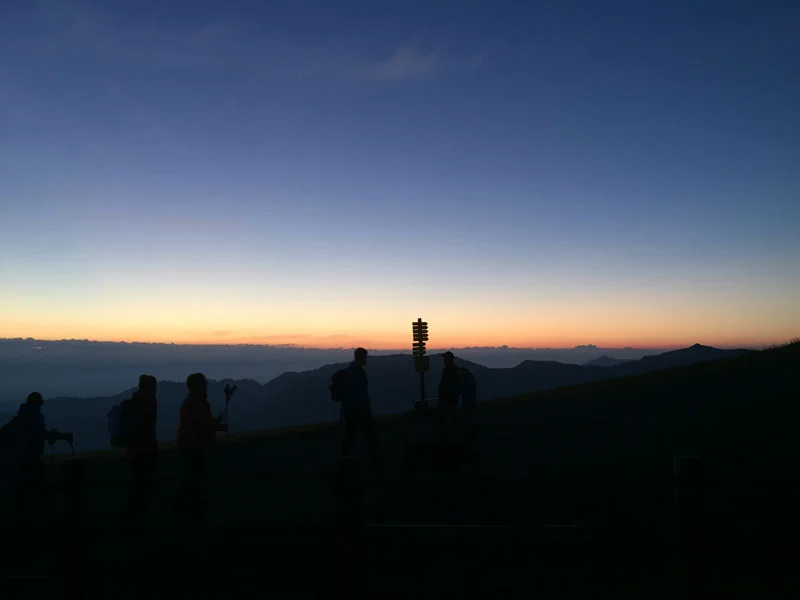 Sunrise above Alpbach