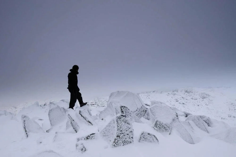 On Bowfell Looking for Scafell Pike