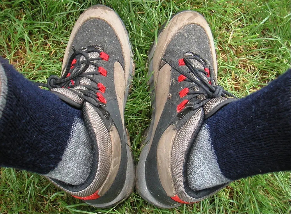 Socks are doing quiet work with every step