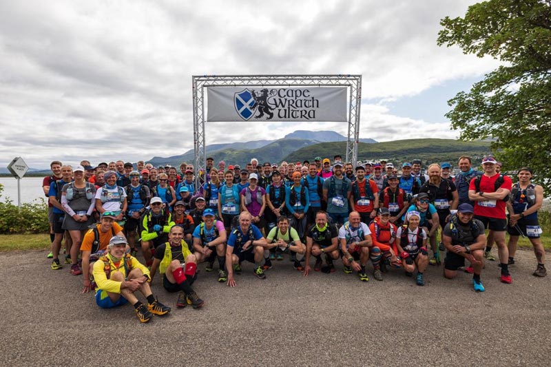 The 2021 Cape Wrath Ultra competitors before the start of day one photo credit No Limits Photography 002