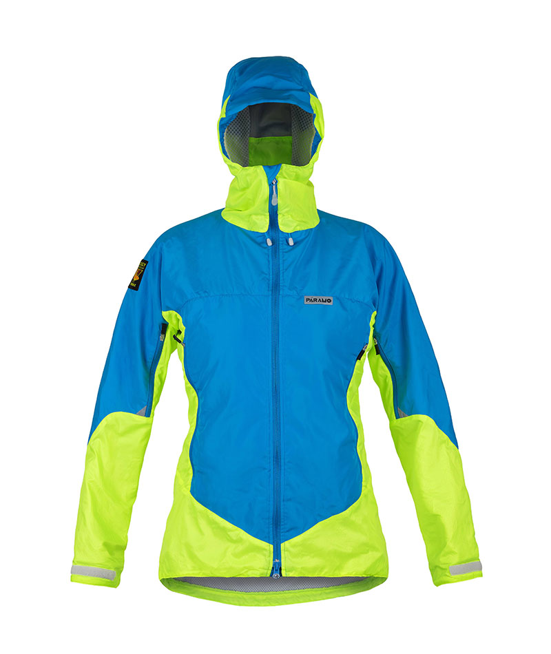 W Velez Jacket Neon Blue High Vis Yellow Front 002