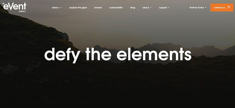 event website homepage 002